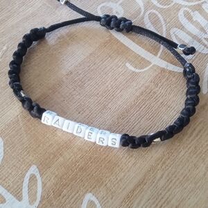 Black and White Raiders Bracelet